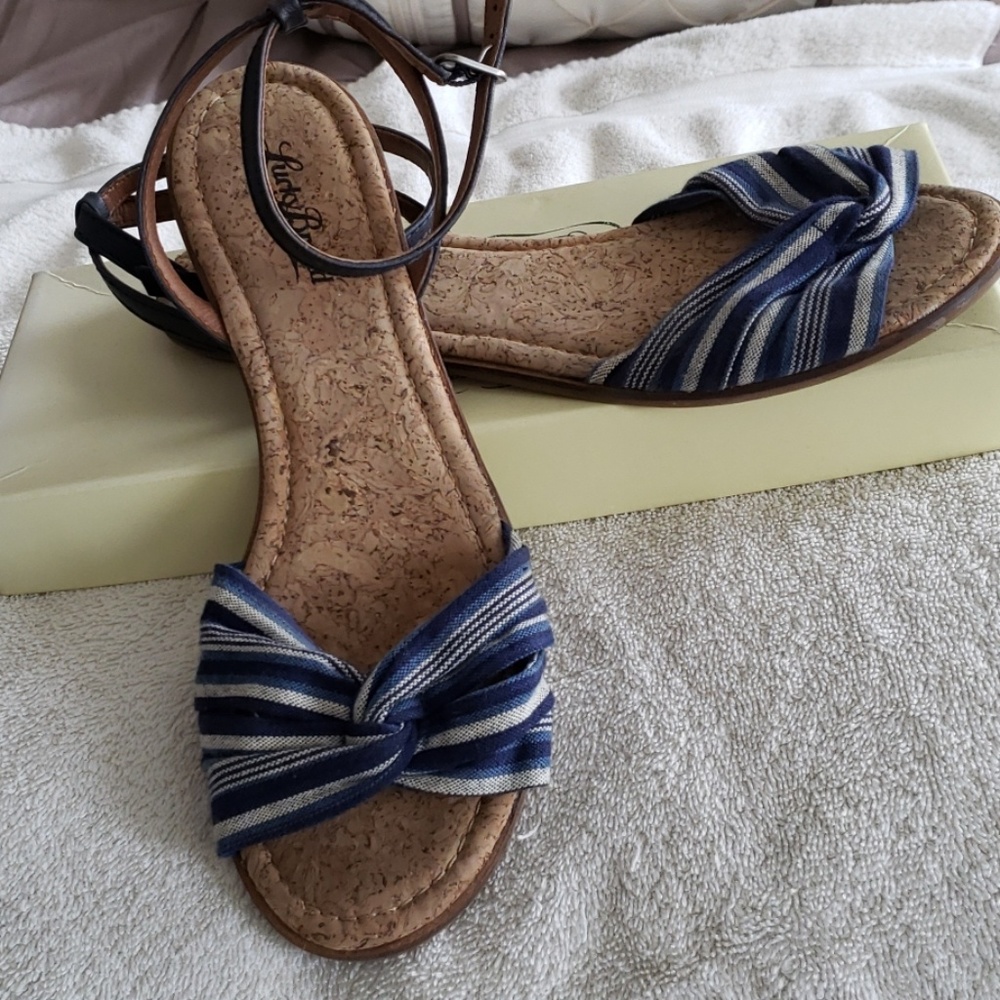 Lucky Brand navy/morroca sandals
